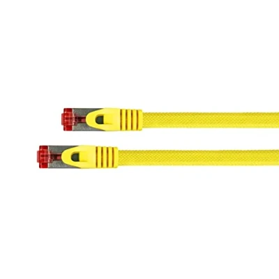 Afbeelding van Python RNS patchkabel met inklikbare neusbescherming en nylon vlechtwerk, Cat. 6, S/FTP, PiMF, PVC (S/FTP, CAT6, 20 m), Netwerkkabel