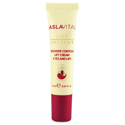 Afbeelding van Gerovital Aslavital Intensive Contour Lift Crème, Ogen en Lippen gel crème natuurlijke anti rimpel met een onmiddellijk liftend effect 15ml Lifteffect neemt toe tot 46,31% *