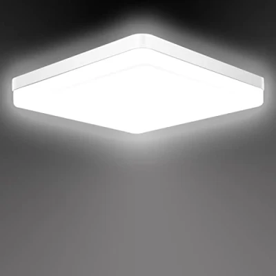 Afbeelding van 36 W vierkante ledplafondlamp, Ouyulong IP54 waterdicht plafondlicht armatuur, 4350LM 6500 K wit (cool white), gebruikt in badkamer, keuken, slaapkamer, hal, eetkamer, balkon, garage