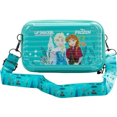 Afbeelding van Lip Smacker Frozen beautybox, klaar voor op reis, alles in één make upset met glinsterende paletten, lippenstiften en nagellak, accessoires inbegrepen