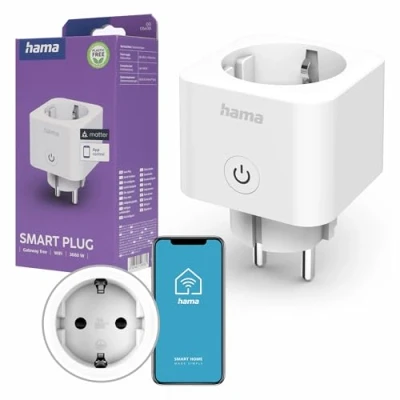 Afbeelding van Hama Smart Wi Fi stopcontact Met app Geschikt voor Apple/Android elektrische apparaten Voice control (google assistant/amazon alexa) 3680W Wit