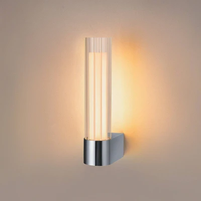 Afbeelding van SLV badkamer wandlamp Lygant enkel, chroom, aluminium