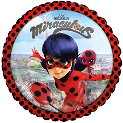 Afbeelding van Amscan Miraculous Lady Bug Folie ballon 43cm Leeg 1 Stuks