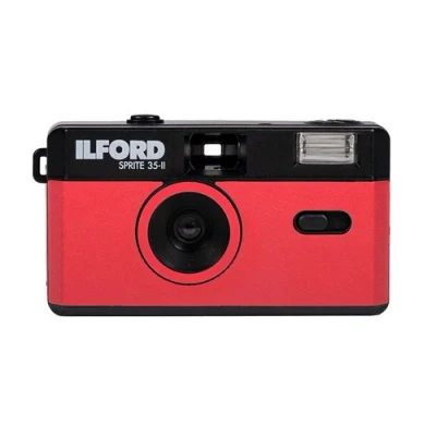 Image de Appareil photo argentique Ilford Sprite 35 II Noir et rouge