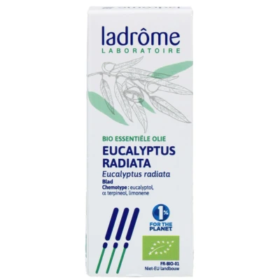Afbeelding van Eucalyptus radiata etherische olie LaDrome bio 10 ml
