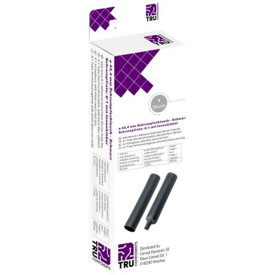 Afbeelding van TRU COMPONENTS T1904CA049 Krimpkous met lijm Zwart 44.40 mm 7.40 Krimpverhouding:6:1 1 stuk(s)