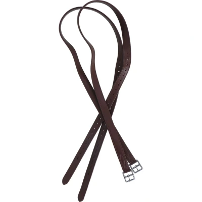 Afbeelding van BR Beugelriemen Nylon en Soft RVS Gespen Tobacco/Zilver 130cm