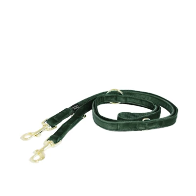 Image de Kentucky Laisse pour Chien velours Pine Green 2m L