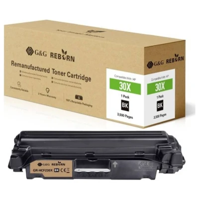 Afbeelding van G&amp;G Toner vervangt HP 30X Compatibel Zwart 3500 bladzijden Reborn remanufactured 21235