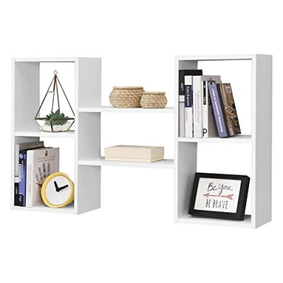 Afbeelding van Wandplank Lillesand 4 vakken en 2 planken 101x18x60 cm wit