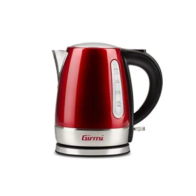Afbeelding van Girmi Bl32 Draadloze waterkoker van roestvrij staal, 1,2 l, 1630 W, rood