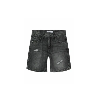 Afbeelding van Name it Jeansshort voor kinderen, Maat: 116, Dark grey denim