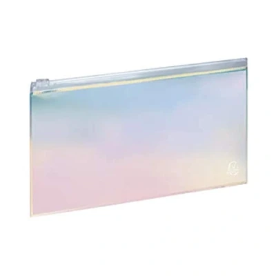 Image de Exacompta Flat Housse for pens / pencils papers cell phone polychlorure de vinyle (PVC) transparent, iris