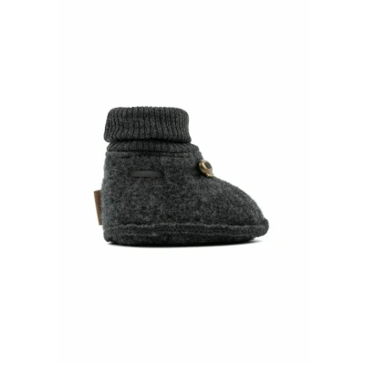 Afbeelding van mikk line Pantoffels voor kinderen, Maat: 86/92, Anthracite melange Wol