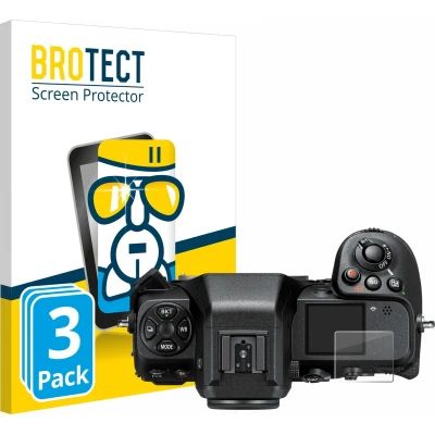 Afbeelding van BROTECT Screenprotector voor Nikon Z 8 (Schouderdisplay) Folie Beschermfolie Beschermglas transparant (3 Stuks)