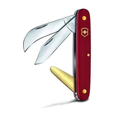 Afbeelding van Victorinox Okulier en haakmes (3 functies, messen spits gebogen, messenspoeloplosser) rood