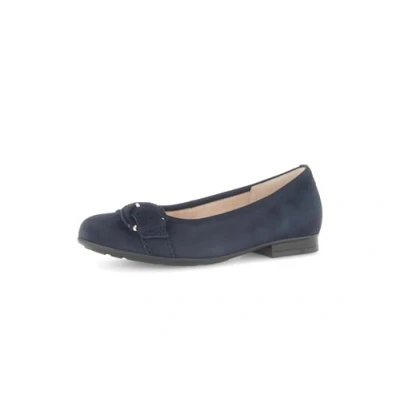 Afbeelding van Gabor Ballerina&#039;s, Dames, Maat: 38, Dark blue Veloursleer