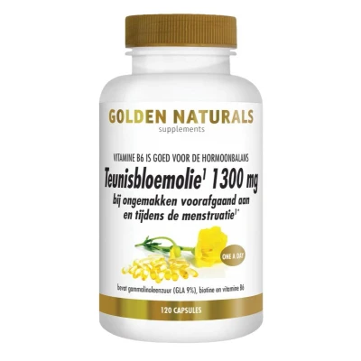Afbeelding van Golden Naturals Teunisbloemolie 1300mg Capsules