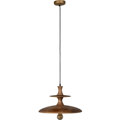 Afbeelding van Dutchbone Cath Hanglamp L Walnoot Beige
