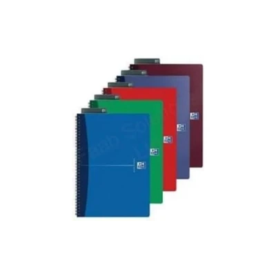Afbeelding van Oxford Essentials A5 notitieboeken, 180 pagina&#039;s, gelinieerd, 7 mm, spiraalbinding, omslag, kaarten, verschillende kleuren, 5 stuks