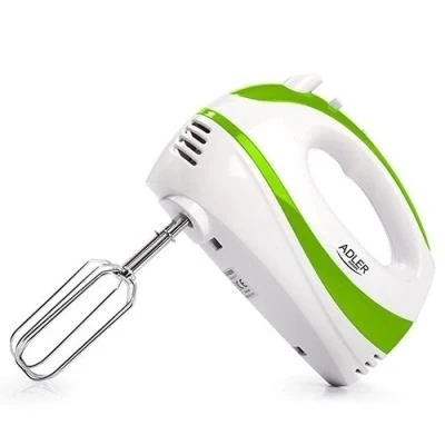Image de batteur 300 w mixeur 5 niveaux + turbo de choix couleur grün weiß adler ad4205g