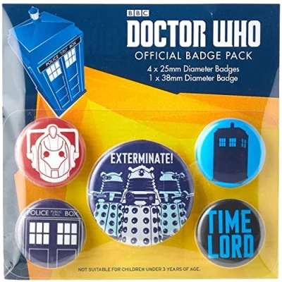 Afbeelding van DOCTOR WHO: PACK 5 BADGES EXTERMINATE