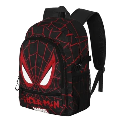 Afbeelding van Karactermania Marvel Spiderman Vision FIGHT FAN 2.2 Rugzak Backpack handbagage met trolley bevestiging Zwart