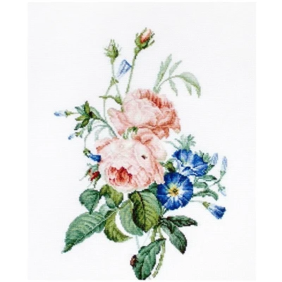 Afbeelding van Borduurpakket BOUQUET WITH ROSES LUCA S