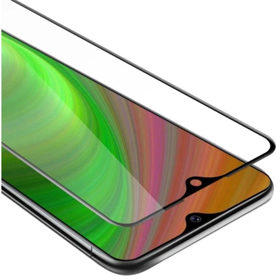 Afbeelding van Cadorabo Screenprotector geschikt voor Vivo Y91C Volledig scherm pantserfolie Beschermfolie in TRANSPARANT met ZWART Gehard (Tempered) display beschermglas 9H hardheid 3D Touch