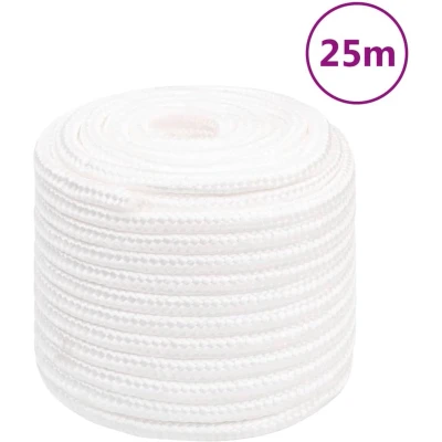 Afbeelding van vidaXL Boottouw 18 mm 25 m polypropyleen volwit