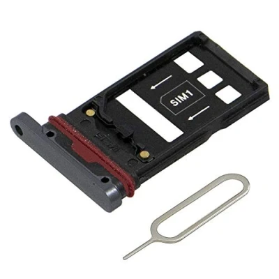 Afbeelding van MMOBIEL Sim Tray Kaart Houder Nano Slot voor Huawei Mate 20 Pro 2018 (ZWART)