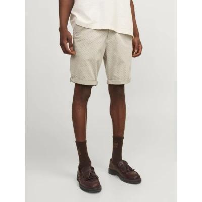Afbeelding van Jack &amp; Jones Jpstbowie Printed Shorts, Heren, Maat: XXL, Oxford tan