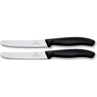 Afbeelding van Victorinox Tafelmes Zwart 2 Stuks Zilver Keukengerei