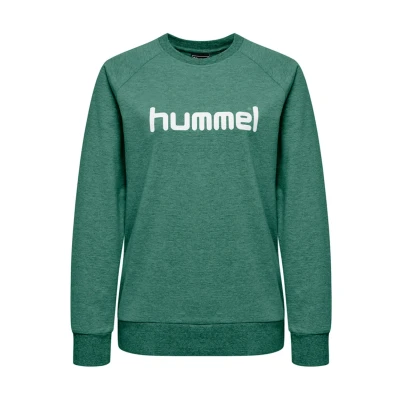 Afbeelding van Hummel Damen Sweatshirt Hmlgo Cotton Logo Woman Evergreen M