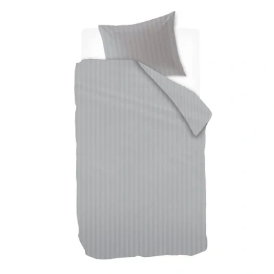 Afbeelding van Ivorlyn Kent Dekbedovertrek Eenpersoons 140x200/220 cm Light Grey
