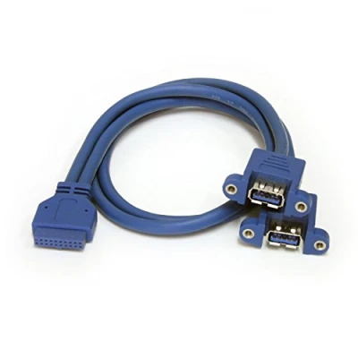 Afbeelding van USB kabel Startech USB3SPNLAFHD IDC A Blauw