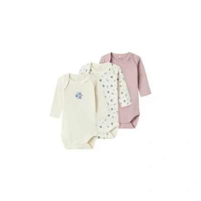 Afbeelding van NAME IT NBFBODY 3P LS Jet Stream FLOWER NOOS Meisjes Body