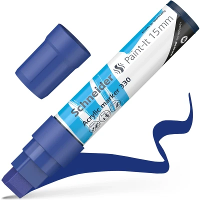 Afbeelding van Schneider acrylmarker Paint it 330 15mm blauw S 120303