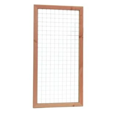 Afbeelding van Gaaselement met douglas houten rand 90x180cm Robuust