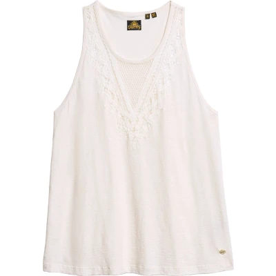 Afbeelding van Superdry JERSEY LACE VEST Dames Top Maat M