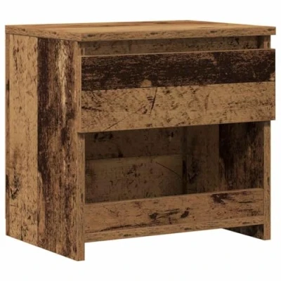 Afbeelding van vidaXL Nachtkastje 40x30x39 cm bewerkt hout oud houtkleurig