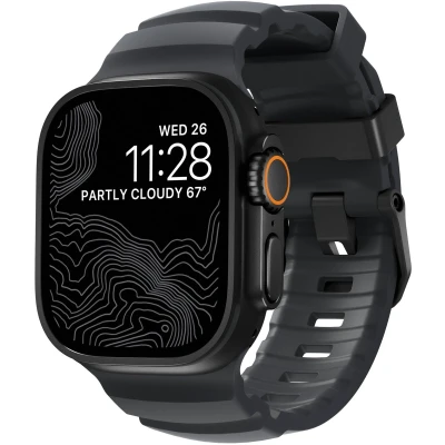 Afbeelding van Nomad Rocky Point Band Apple Watch 42mm / 44mm 45mm 49mm Storm Connector Black NM014803858