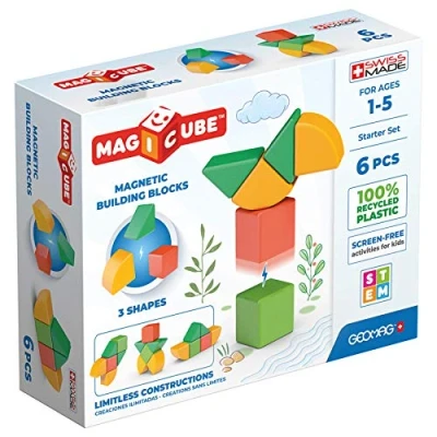 Afbeelding van Geomag Magicube 3 Recyclede Vormen Starters Set 6 delig