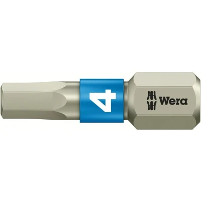 Afbeelding van Wera 1/4&quot; rvs inbus zeskant bit 4.0x25mm
