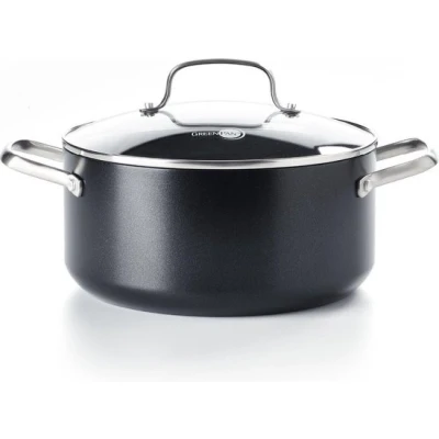 Afbeelding van Greenpan Copenhagen Kookpot Met Keramische Antikleeflaag Deksel 24cm