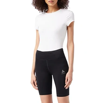 Afbeelding van Odlo, Vrouwen, Cross country broek, Essentiële korte panty (L), Zwart, L