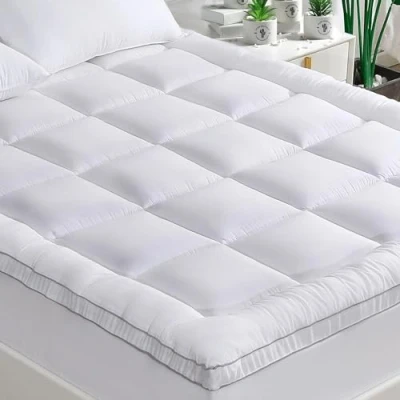 Afbeelding van Matrastopper 90 x 190 cm van bamboeviscose, extra dik, ultrazacht gevuld, diepe zak, rekbaar tot 30 cm, ademend en Oeko Tex gecertificeerd