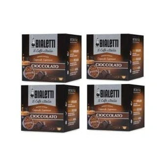 Afbeelding van Bialetti CIOCCOLATO Koffie d&#039;Italië smaak 4 verpakkingen van 12 capsules