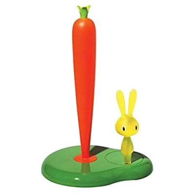 Afbeelding van Alessi Bunny &amp; Carrot Keukenrolhouder Groen
