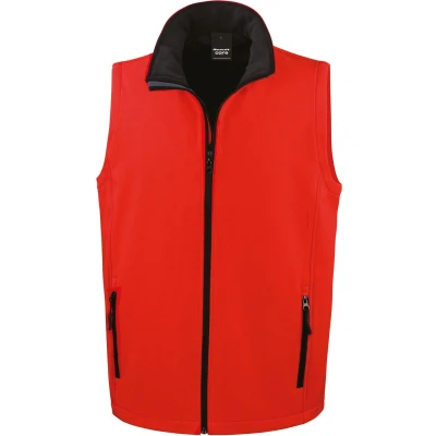 Afbeelding van Result Core Printable Softshell Bodywarmer R232M Red / Black